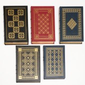 EASTON PRESS (5) SIGNED VOLS,