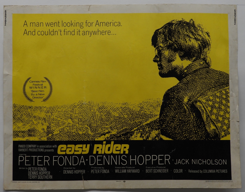 EASY RIDER 1969 HALF SHEET MOVIE