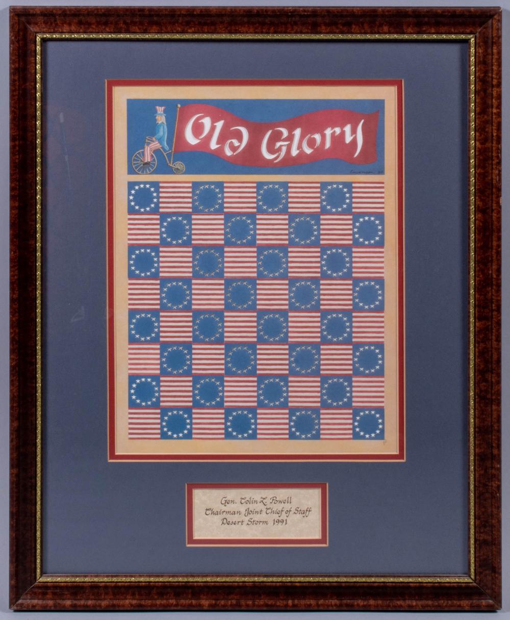 EAVENSON, OLD GLORY, 1989, PRINT,