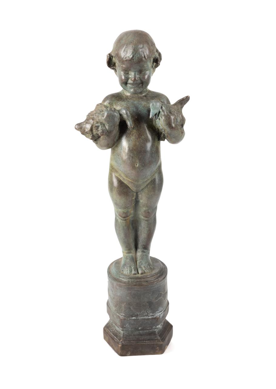E.B. PARSONS, "DUCK BABY", BRONZE