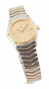 EBEL 18KT YELLOW GOLD AND STAI