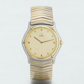 EBEL CLASSIC WAVE GOLD AND STA