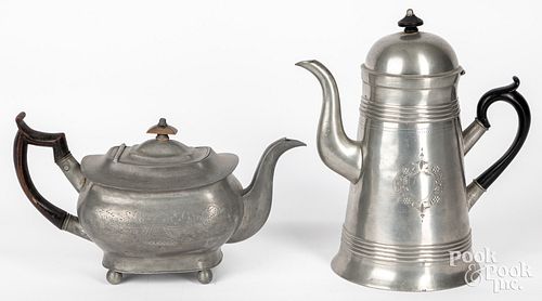 EBEN SMITH PEWTER COFFEEPOTEben