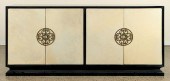 EBONIZED 4 DOOR SIDEBOARD MANN