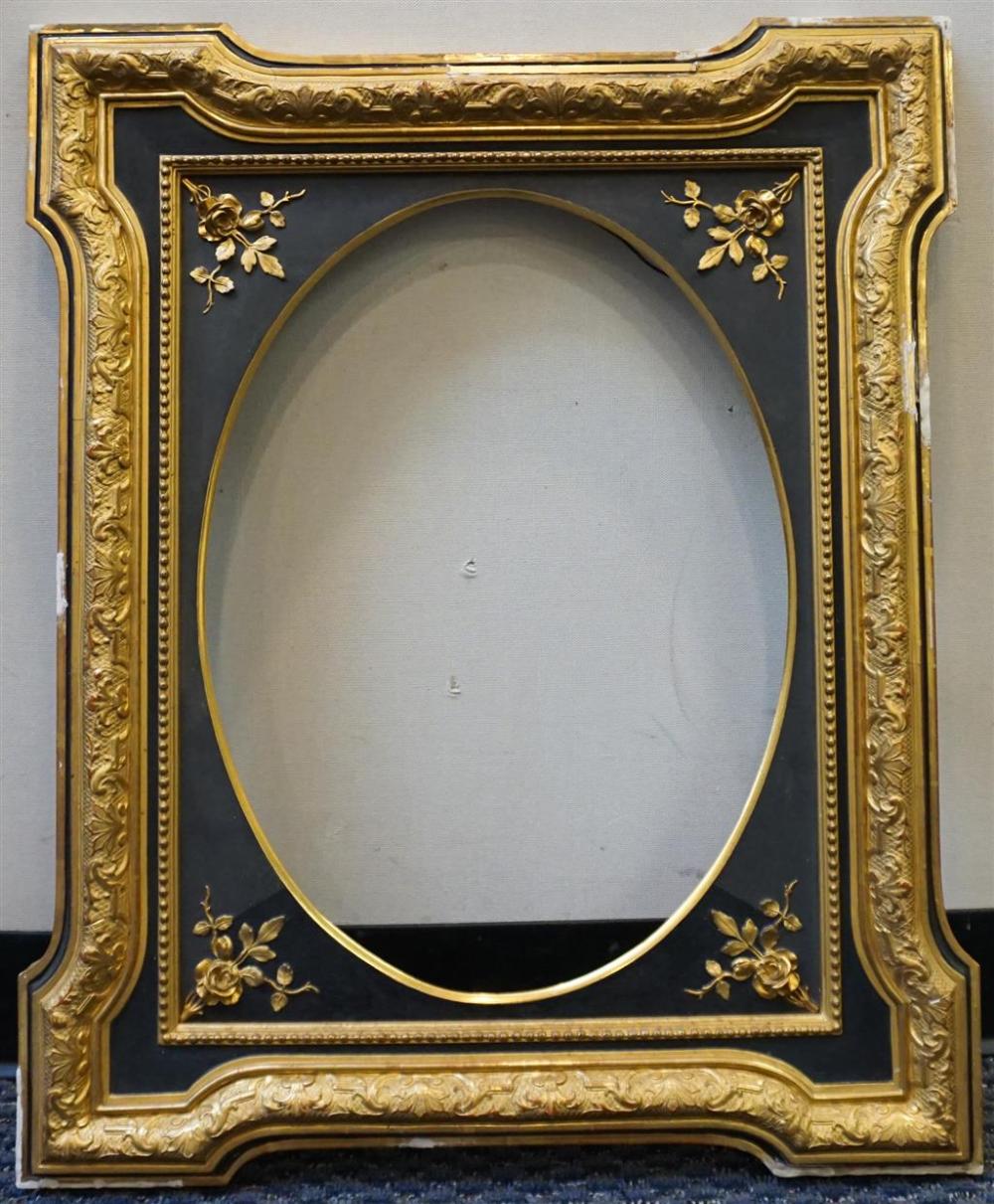 EBONIZED AND GILT DECORATED