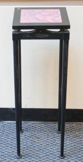 EBONIZED AND MARBLED SPINDLE O
