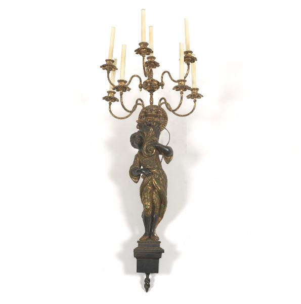 EBONIZED AND PARCEL GILT BLACKAMOOR
