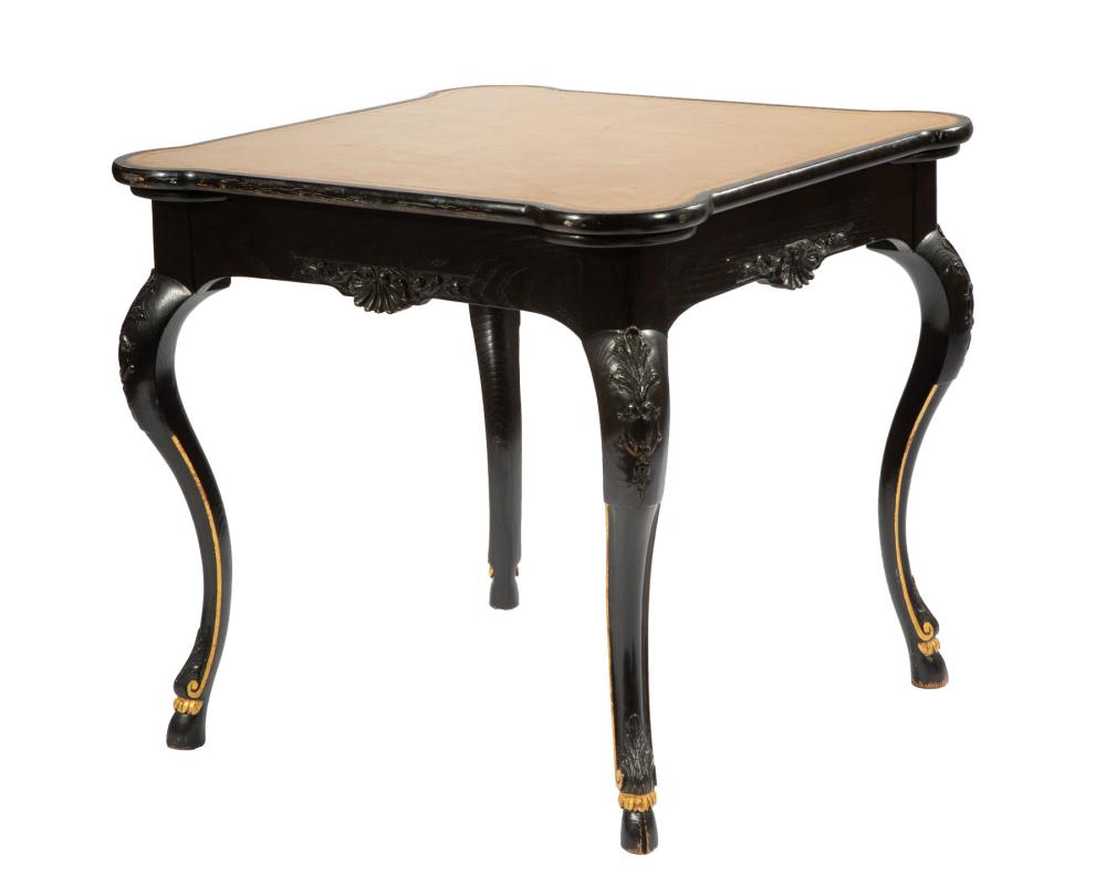 EBONIZED AND PARCEL GILT GAMES