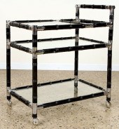 EBONIZED BAR CART MANNER OF BI