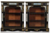 EBONIZED BRONZE MOUNTED VITRIN