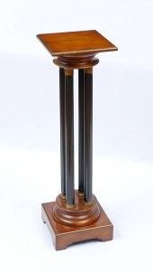EBONIZED COLUMN PEDESTAL/PLANT