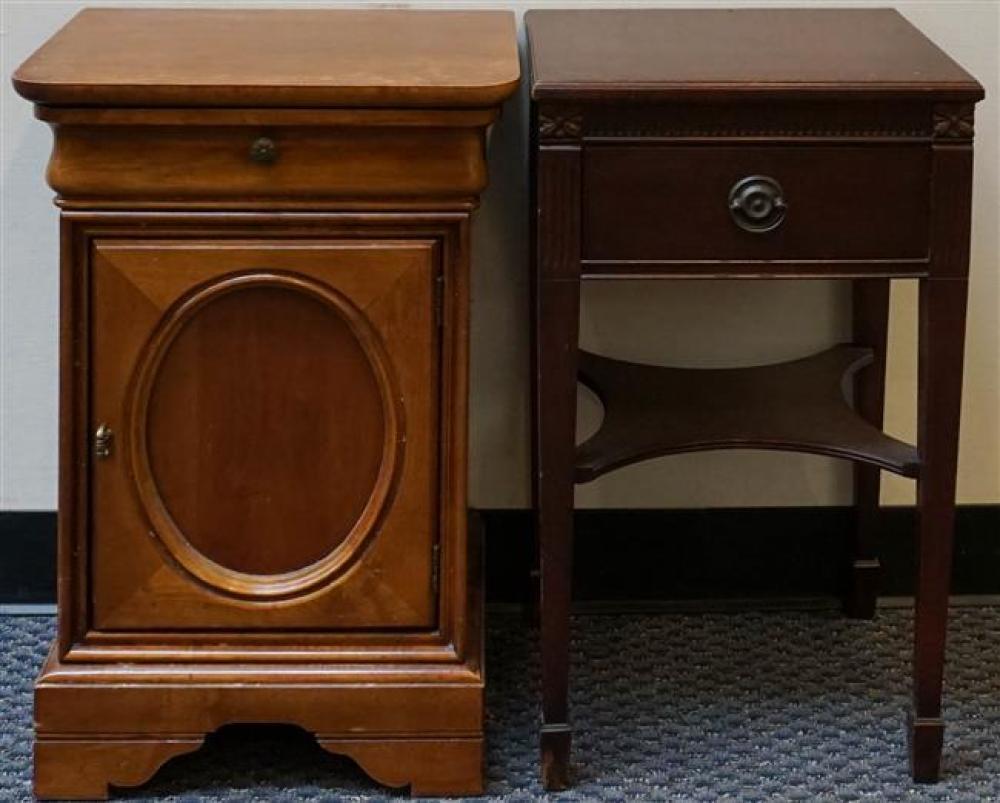 EBONIZED FRUITWOOD ONE-DRAWER