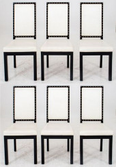 EBONIZED HIGH BACK DINING CHAI