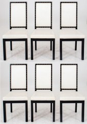 EBONIZED HIGH BACK DINING CHAI