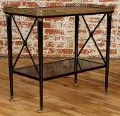 EBONIZED LEATHER TOP SERVING C