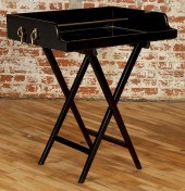 EBONIZED MIXING TABLE MIRRORED