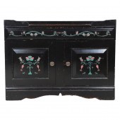 Ebonized paint decorated washs