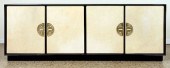 EBONIZED PARCHMENT CREDENZA MA