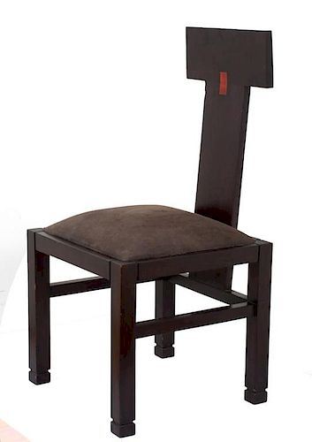 EBONIZED T-BACK SIDE CHAIRModern