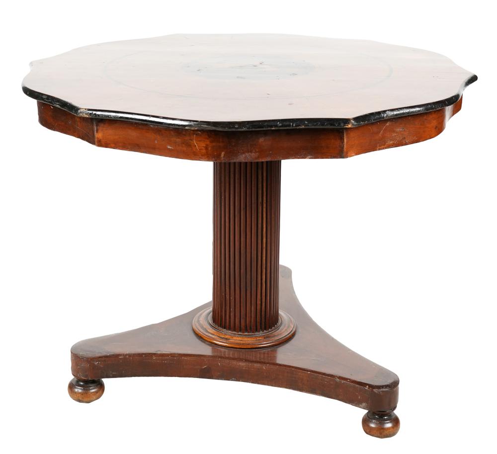 EBONIZED & WALNUT CENTER TABLEthe