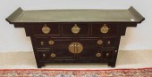EBONIZED WOOD ALTAR-STYLE CONS