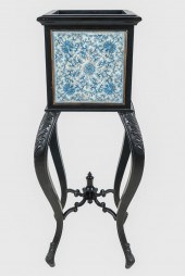 EBONY & CHINESE PORCELAIN PLAN