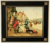 EBONY FRAMED IMAGE OF COUPLES