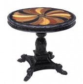 EBONY INLAID CIRCULAR TOP SPEC
