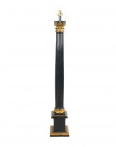EBONY & PARCEL GILT TORCHIERE