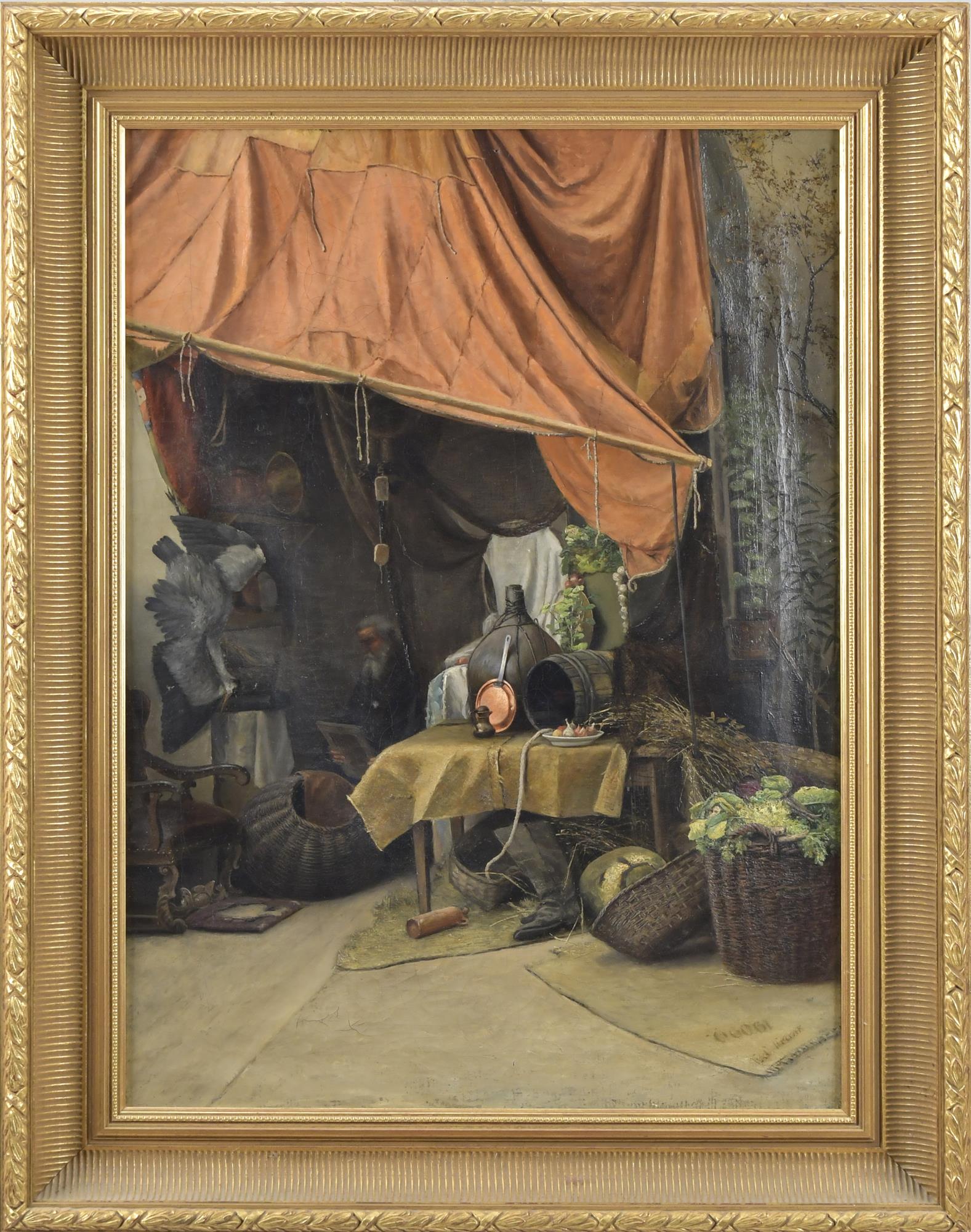 E.C. FRANK OIL, STREET SCENE. Oil