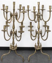 ECCLESIASTICAL BRASS CANDELABR