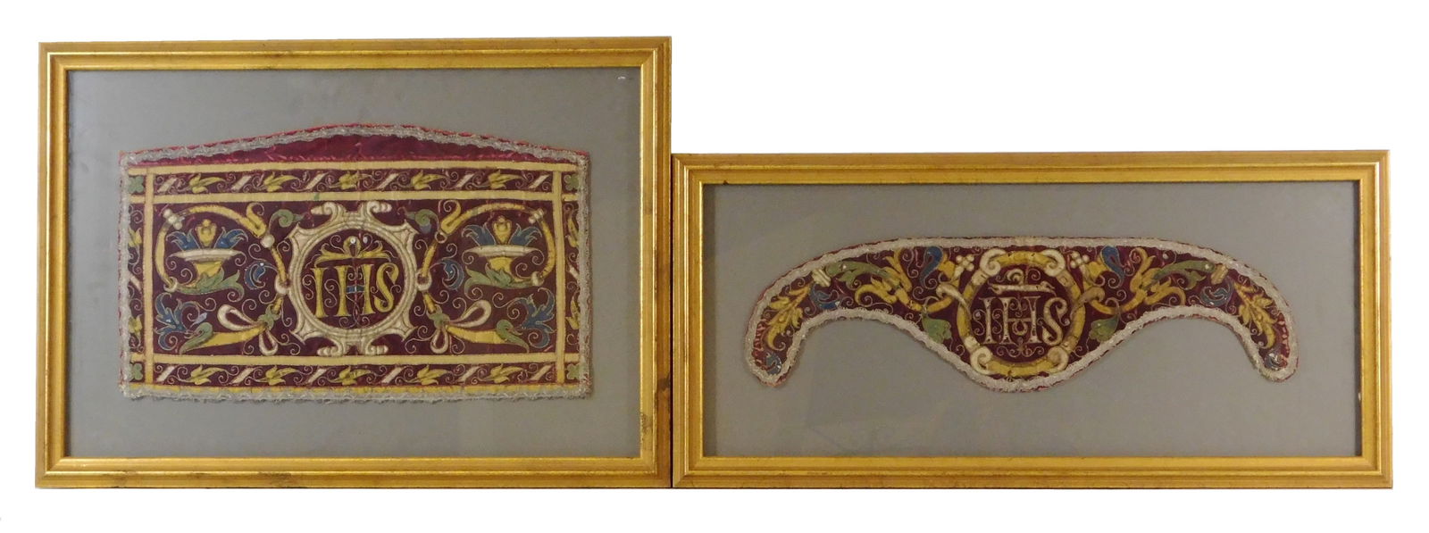 ECCLESIASTICAL EMBROIDERIES, TWO
