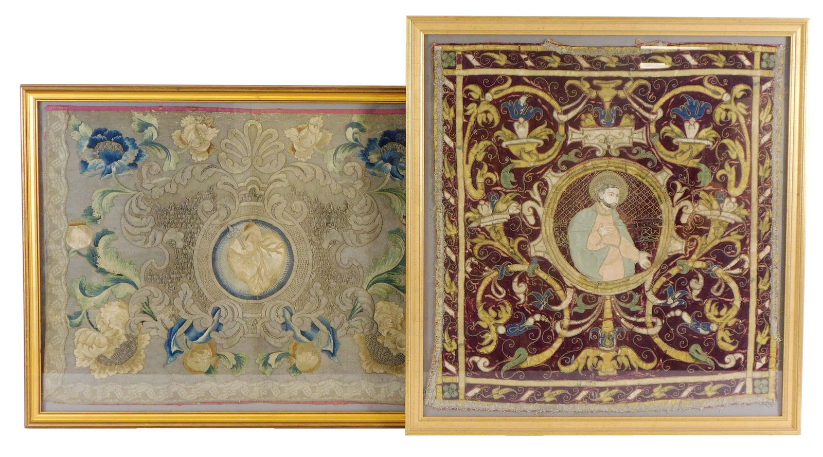 ECCLESIASTICAL EMBROIDERIES, TWO
