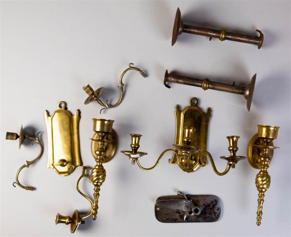 ECLECTIC GROUP OF BRASS AND METAL
