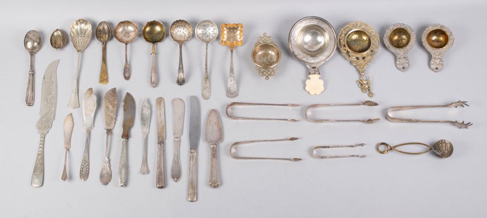 ECLECTIC GROUP OF SILVER, PLATED
