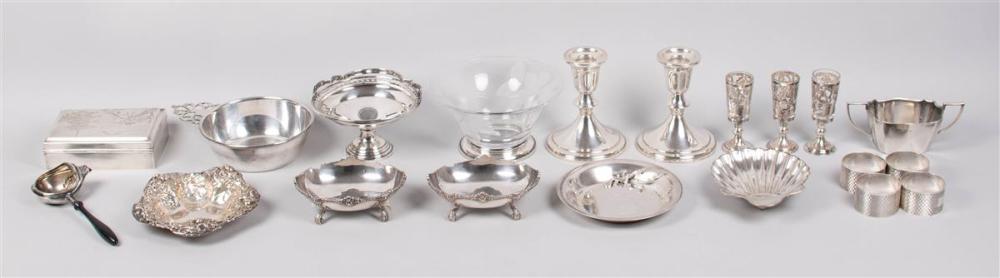 ECLECTIC GROUP OF SILVER TABLE