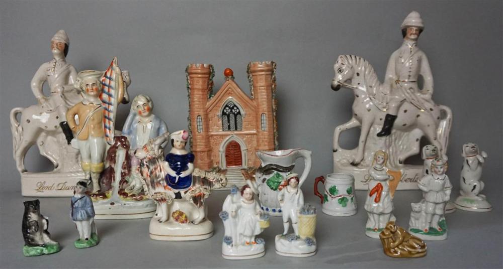 ECLECTIC GROUP OF STAFFORDSHIRE