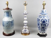 ECLECTIC GROUP OF THREE BLUE A