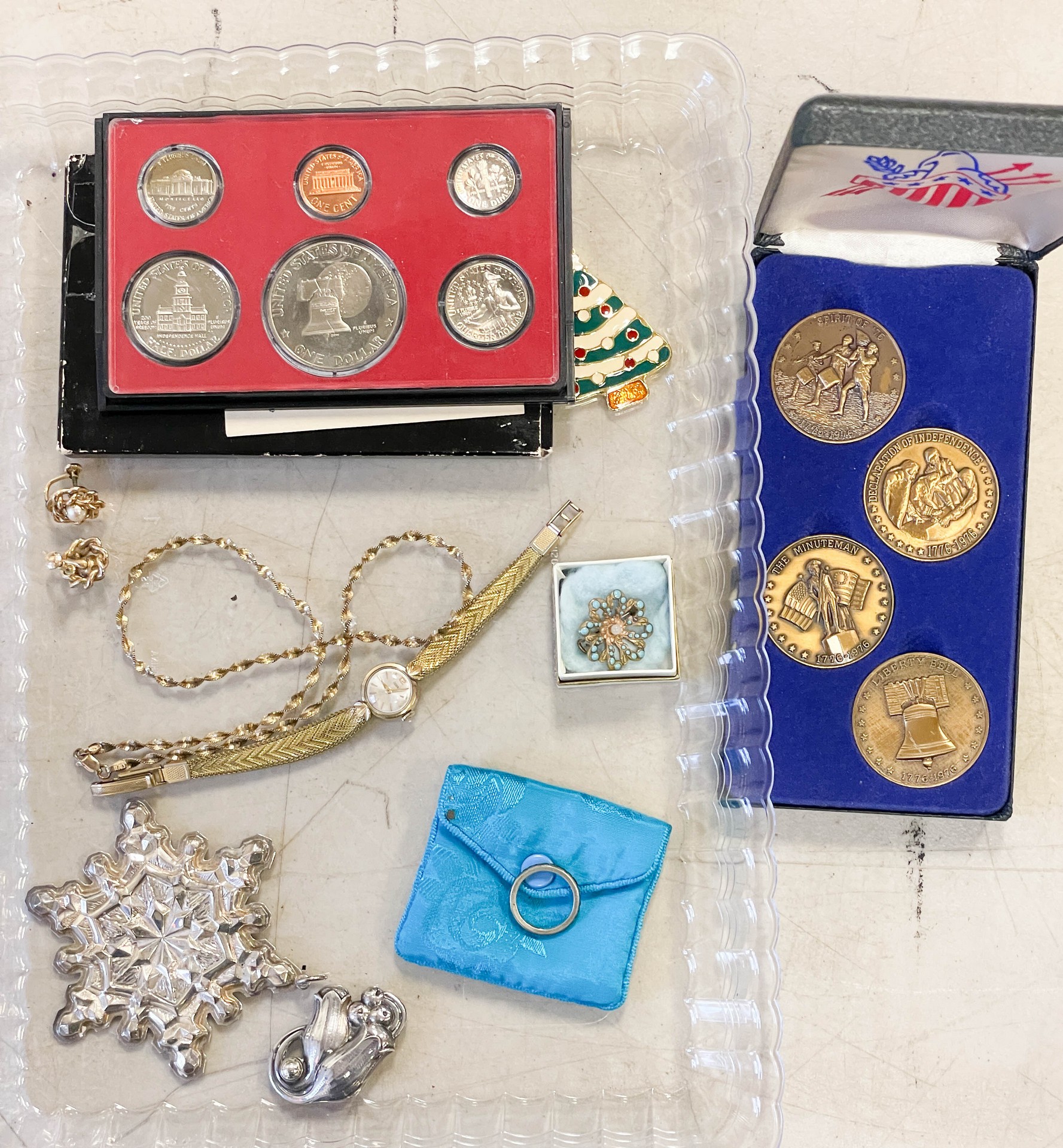 Eclectic jewelry and ornament group