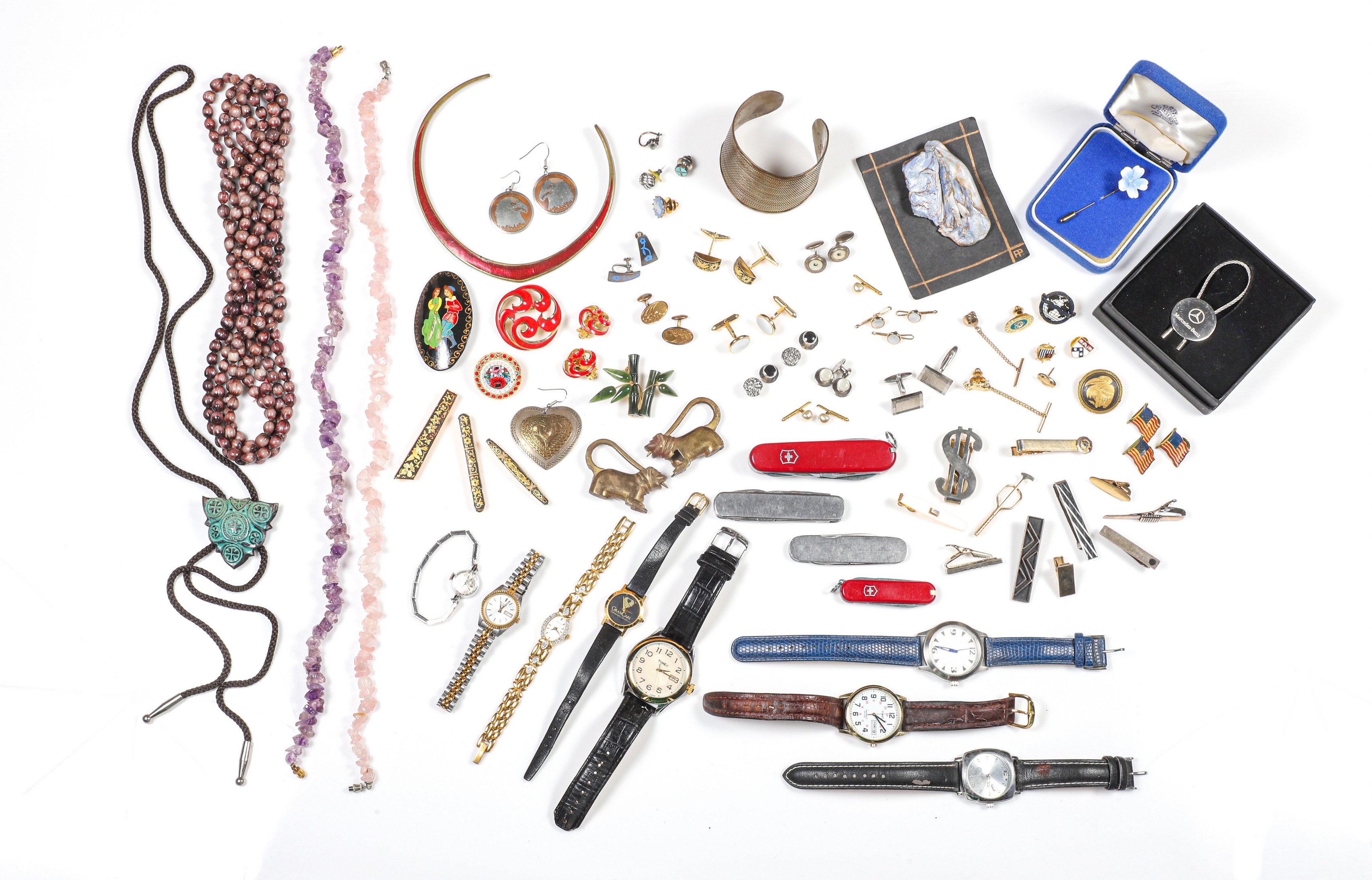 Eclectic jewelry, collectibles