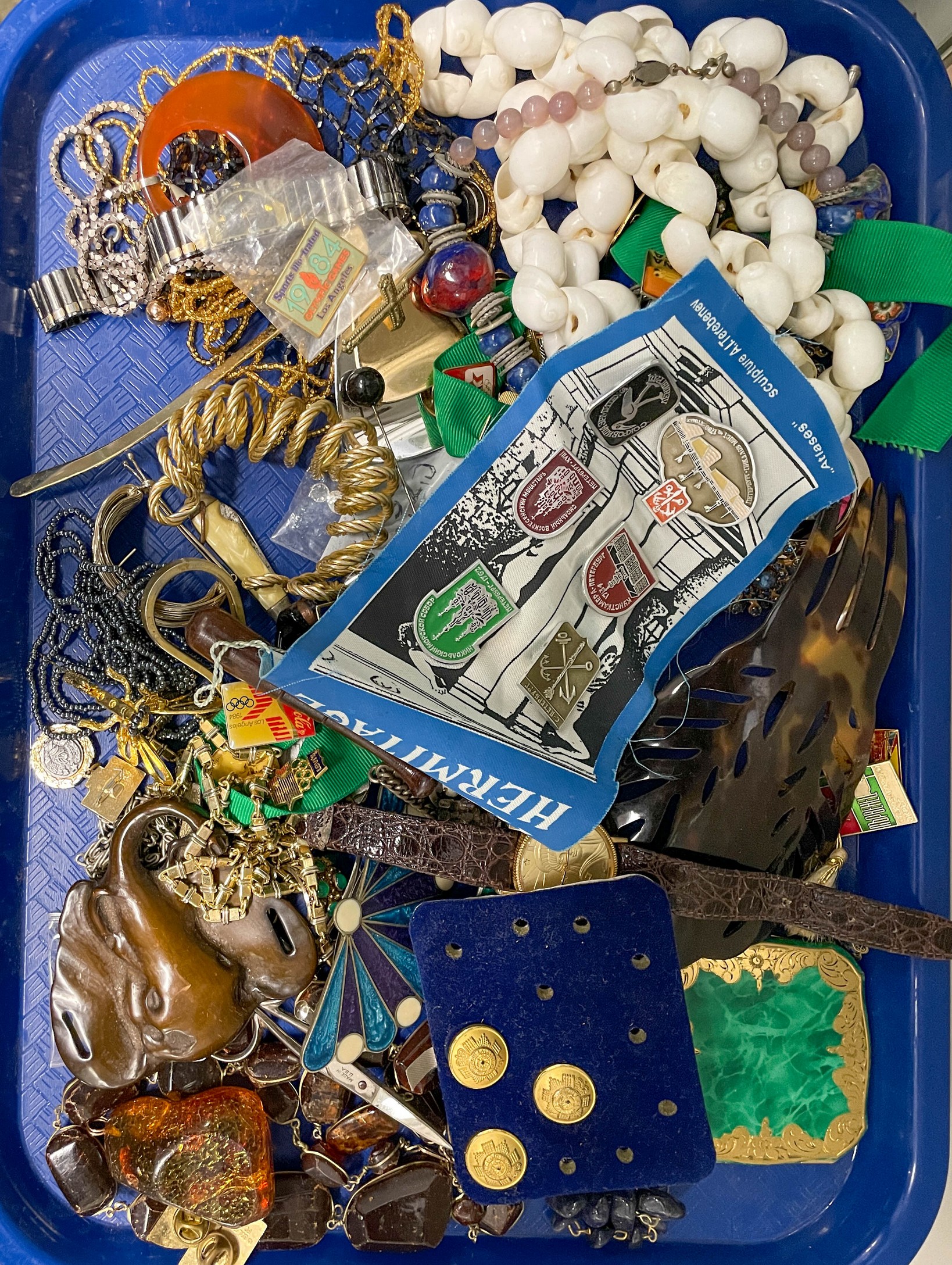 Eclectic jewelry, sterling hair