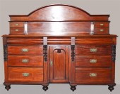 ECLECTIC MAHOGANY SIDEBOARD, 1