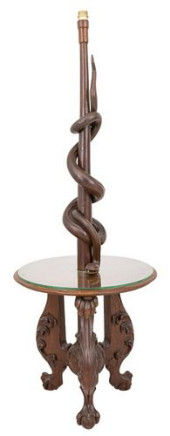 ECLECTIC SERPENT FLOOR LAMP TA