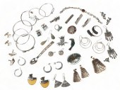 Eclectic sterling jewelry grou