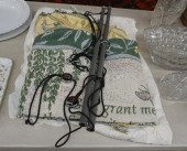 ECRU LINEN TABLE CLOTH, MACHIN