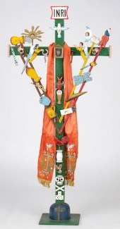 ECUADORIAN CARVED WOOD & PAINT