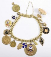 ED HICKS MASONIC GOLD CHARM 14
