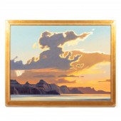 ED MELL, "WESTERN LANDSCAPE",