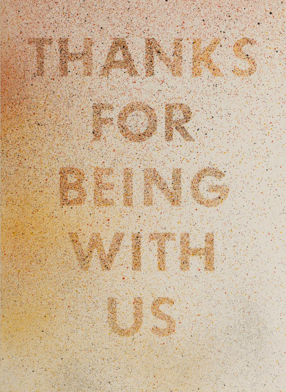 ED RUSCHA (1937-1997): THANKS FOR