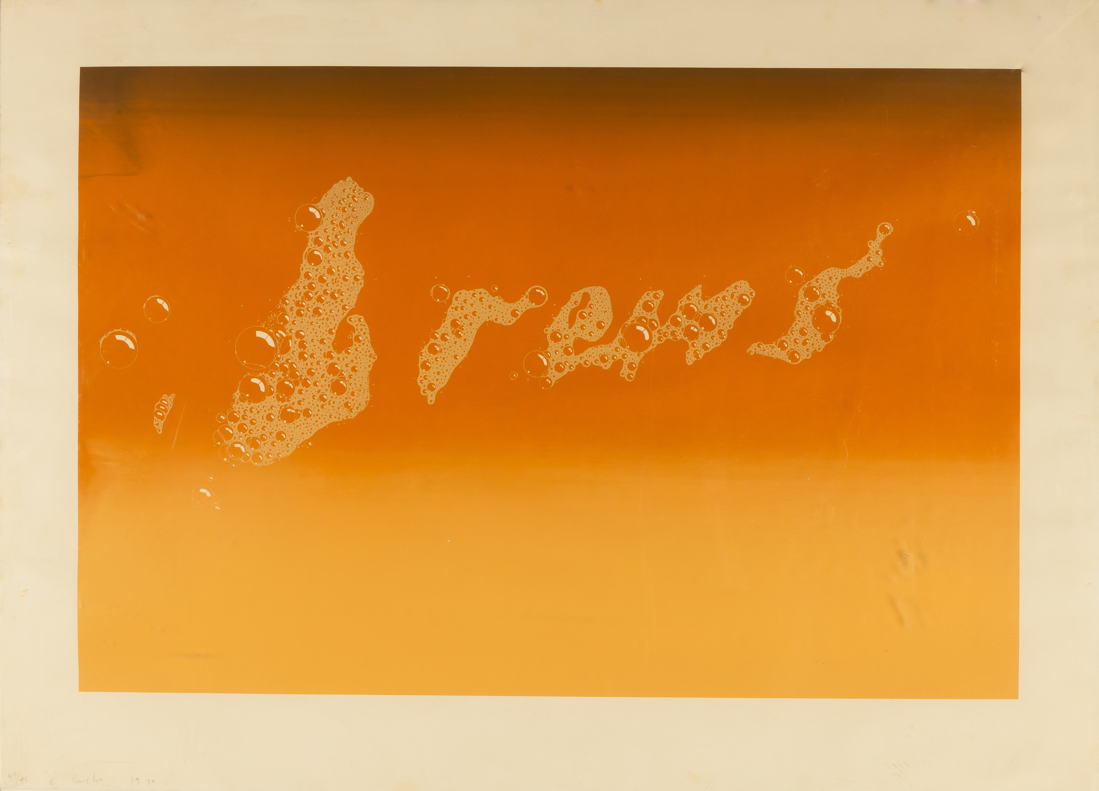 ED RUSCHA (AMERICAN, B. 1937) BREWS